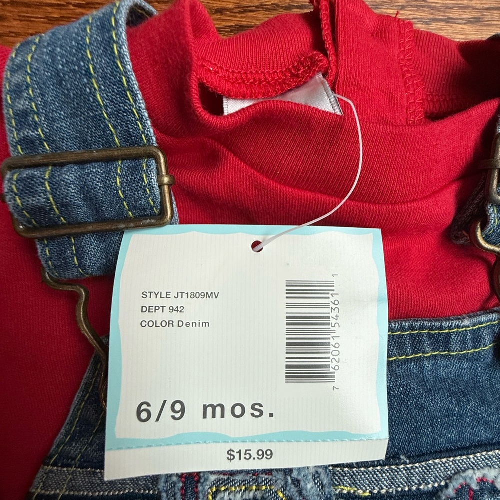 NEW Vintage Shortalls Set 6-9 Months - Picture 14 of 14